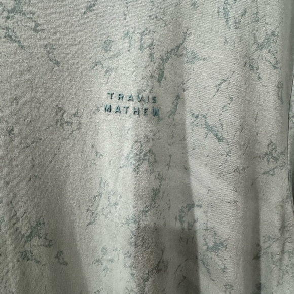 Travis Mathew Subtle Patterned Green Tee - Picture 3 of 9